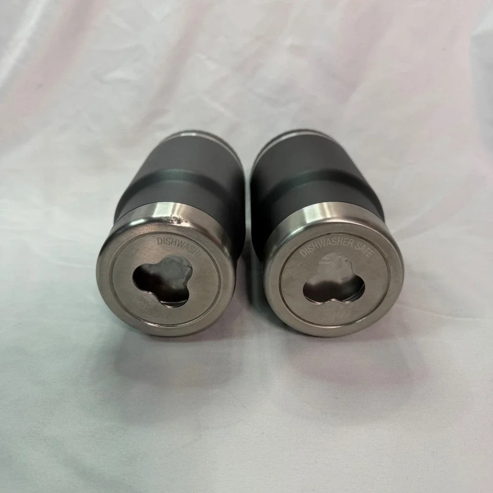 Bass Pro Shops Stainless Steel Vacuum Insulated Can Cooler Set of 2 Matte Black